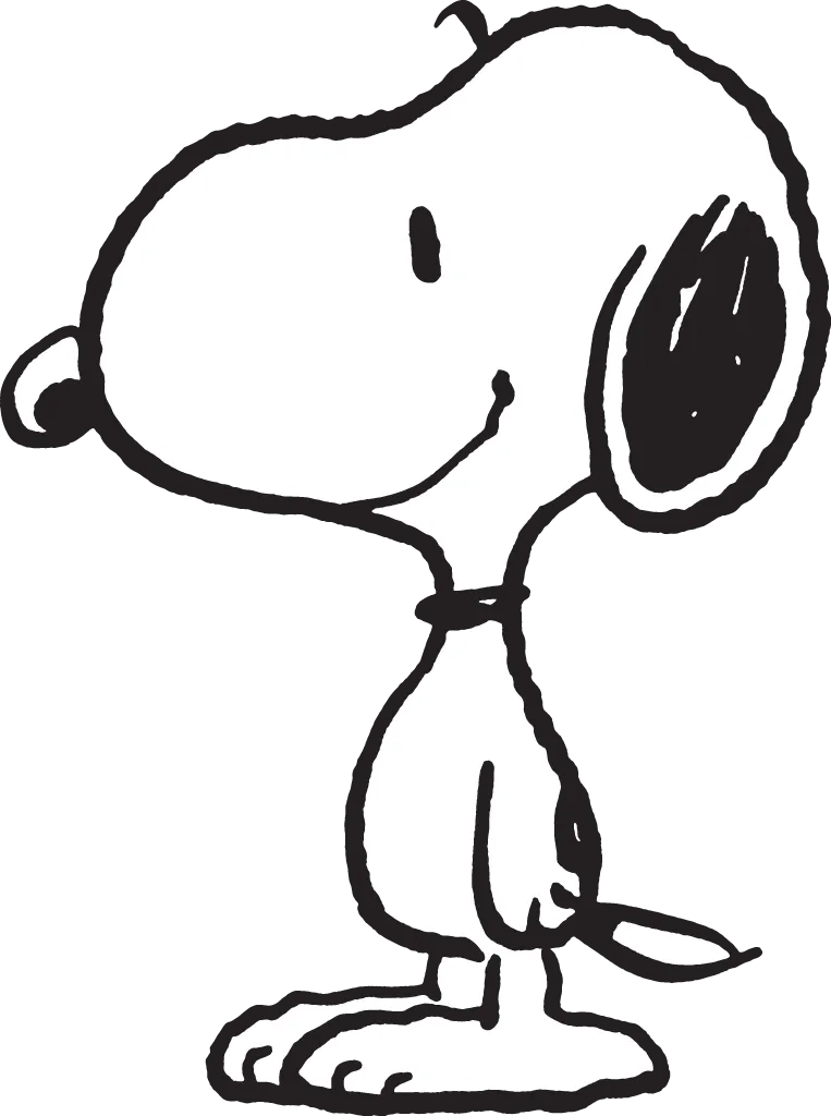 Snoopy gardening, watering plants, eco-friendly cartoon PNG